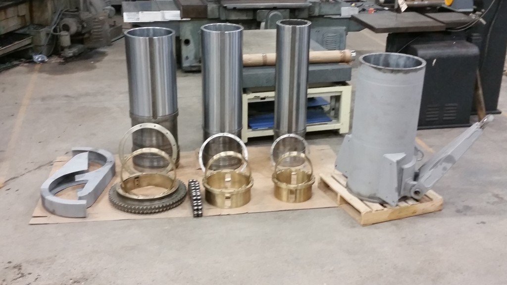 F1 Rocket Cylinder Components Before Installation