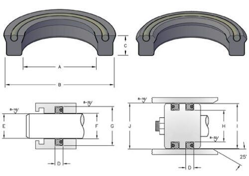 Polyurethane U-SEALS - Seal & Cylinder Source, Inc.